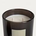 Lumanare parfumata Urban Leather, Eucalyptus Patchouli, Homla, 380 g, ceara de soia, negru