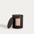 Lumanare parfumata Urban Leather, Dusty Rose, Homla, 380 g, ceara de soia, negru