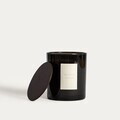 Lumanare parfumata Urban Leather, Midnight Jasmine, Homla, 380 g, ceara de soia, negru