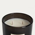 Lumanare parfumata Urban Leather, Midnight Jasmine, Homla, 380 g, ceara de soia, negru