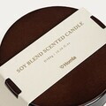 Lumanare parfumata Urban Leather, Midnight Jasmine, Homla, 380 g, ceara de soia, negru