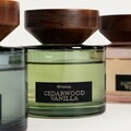 Set 3 piese difuzor de parfum cu betisoare Woody Blend, Homla, 100 ml, sticla, negru
