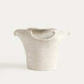 Vaza Tavero, Homla, 25x22x16 cm, ceramica, alb