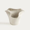 Vaza Tavero, Homla, 25x22x16 cm, ceramica, alb