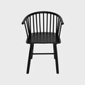 Scaun Ponto, Homla, 54x45x77 cm, lemn de cauciuc, negru