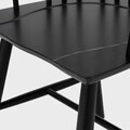 Scaun Ponto, Homla, 54x45x77 cm, lemn de cauciuc, negru