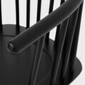 Scaun Ponto, Homla, 54x45x77 cm, lemn de cauciuc, negru