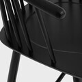 Scaun Ponto, Homla, 54x45x77 cm, lemn de cauciuc, negru