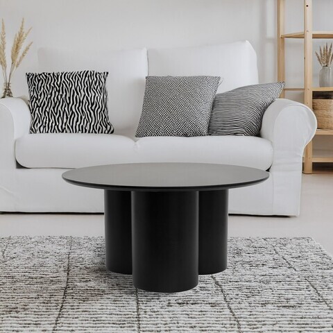 Masuta de cafea Timberly, Homla, 80x40 cm, MDF, negru