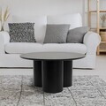 Masuta de cafea Timberly, Homla, 80x40 cm, MDF, negru