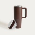 Termos Cocoa, Homla, 1.18 L, 10x27.5 cm, inox/plastic/silicon, maro