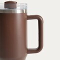 Termos Cocoa, Homla, 1.18 L, 10x27.5 cm, inox/plastic/silicon, maro
