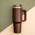 Termos Cocoa, Homla, 1.18 L, 10x27.5 cm, inox/plastic/silicon, maro
