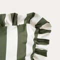 Lenjerie de pat dubla Tiffany, Homla, 160x200 cm, 3 piese, microfibra din poliester, verde olive/ecru