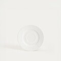 Set 3 cesti cu farfurie Sylia, Homla, 250 ml, portelan, alb