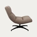 Fotoliu rotativ Volero, Homla, 93.5x77x88.5 cm, metal/poliester, bej inchis