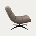 Fotoliu rotativ Volero, Homla, 93.5x77x88.5 cm, metal/poliester, maro inchis