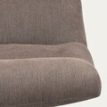 Fotoliu rotativ Volero, Homla, 93.5x77x88.5 cm, metal/poliester, maro inchis