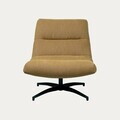 Fotoliu rotativ Volero, Homla, 93.5x77x88.5 cm, metal/poliester, mustar