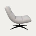Fotoliu rotativ Volero, Homla, 93.5x77x88.5 cm, metal/poliester, bej