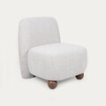 Fotoliu Norello, Homla, 77x66x77 cm, MDF/poliester, bej/maro