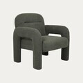 Fotoliu Alviro, Homla, 78x76x81 cm, MDF/poliester, verde olive