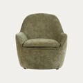 Fotoliu Sofiero, Homla, 74.5x72.5x75.5 cm, metal/poliester, verde olive