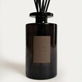 Difuzor de parfum cu betisoare Urban Leather, Amber Musk, Homla, 300 ml, sticla, negru