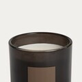 Lumanare parfumata Urban Leather, Amber Musk, Homla, 380 g, ceara de soia, negru