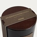 Lumanare parfumata Urban Leather, Amber Musk, Homla, 380 g, ceara de soia, negru