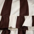 Lenjerie de pat King Size, Tiffany, Homla, 200x220 cm, 3 piese, microfibra din poliester, maro/ecru