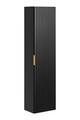 Dulap inalt cu usa, cu fixare pe perete, Adel Black, Comad, 35x25x140 cm, MDF/PAL laminat, negru mat/grafit