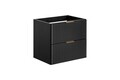 Set mobilier baie, dulap cu lavoar, 60 cm Wotan, Adel Black, Comad, MDF/PAL laminat, negru mat