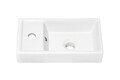 Set dulap de baie cu lavoar, 40 cm, Adel Black, Comad, MDF/PAL laminat, negru mat