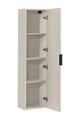 Dulap inalt cu usa, cu fixare pe perete, Adel Cashmere, Comad, 35x25x140 cm, MDF/PAL laminat, casmir mat