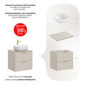Set mobiler baie, dulap cu lavoar, 60 cm Smile, Adel Cashmere, Comad, MDF/PAL laminat, casmir mat