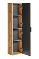 Dulap inalt cu usa, cu fixare pe perete, Adel Oak, Comad, 35x25x140 cm, MDF/PAL laminat, stejar wotan