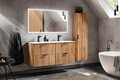 Dulap inalt cu usa, cu fixare pe perete, Adel Oak, Comad, 35x25x140 cm, MDF/PAL laminat, stejar wotan