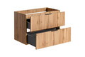 Set mobiler baie, dulap cu lavoar, 80 cm Smile, Adel Oak, Comad, MDF/PAL laminat, stejar wotan