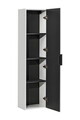 Dulap inalt cu usa, cu fixare pe perete, Adel White, Comad, 35x25x140 cm, MDF/PAL laminat, alb mat