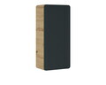 Dulapior cu 1 usa, cu fixare pe perete , Aruba Cosmos, Comad, 35x22x75 cm, MDF/PAL laminat, gri/stejar craft gold