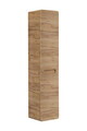 Dulap inalt cu usi, cu fixare pe perete, Aruba Craft, Comad, 35x35x170 cm, MDF/PAL laminat, stejar craft gold