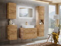 Dulapior cu 1 usa, cu fixare pe perete , Aruba Craft, Comad, 35x22x75 cm, MDF/PAL laminat, stejar craft gold