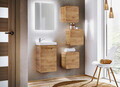 Dulap suspendat cu 1 usa, Aruba Craft, Comad, 35x22x35 cm, MDF/PAL laminat, stejar craft gold