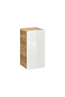 Alb lucios;Stejar craft gold, Aruba White 35x32x68 cm