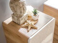 Dulapior cu 1 usa, cu fixare pe perete , Aruba White, Comad, 35x32x68 cm, MDF/PAL laminat, alb lucios/stejar craft gold