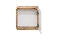 Dulap suspendat cu 1 usa, Aruba White, Comad, 35x22x35 cm, MDF/PAL laminat, alb lucios/stejar craft gold