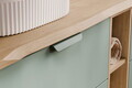 Set mobiler baie, dulap cu lavoar, 60 cm Smile, Aster Green Cremona, Comad, MDF/PAL laminat, verde mat