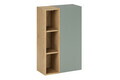 Set dulap suspendat pentru baie, 20x80 cm, Aster Green, Comad, PAL laminat, verde mat/stejar cremona