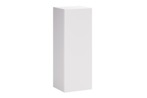 Dulap semi-coloana cu 1 usa, cu fixare pe perete, Aster White, Comad, 30x26.6x80 cm, PAL laminat, alb mat